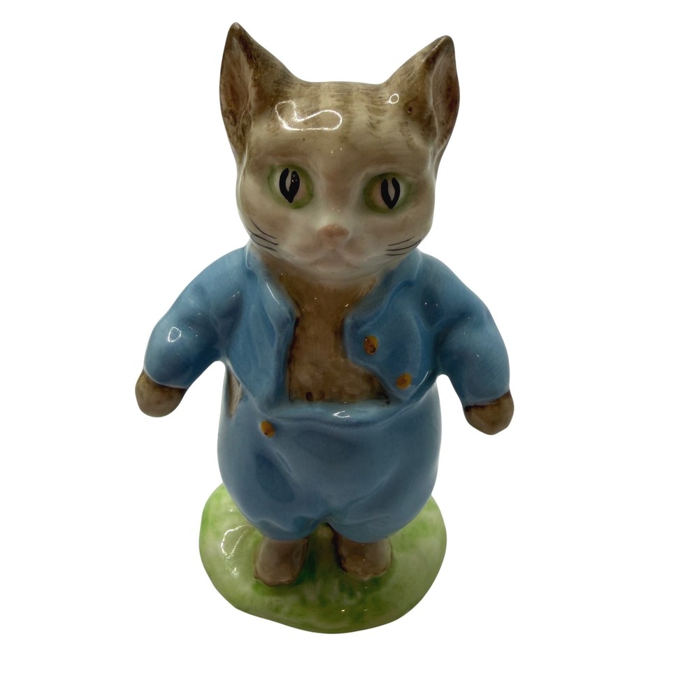 Beswick Beatrix Potter Tom Kitten Figurine Vintage Porcelain England Blue Jacket